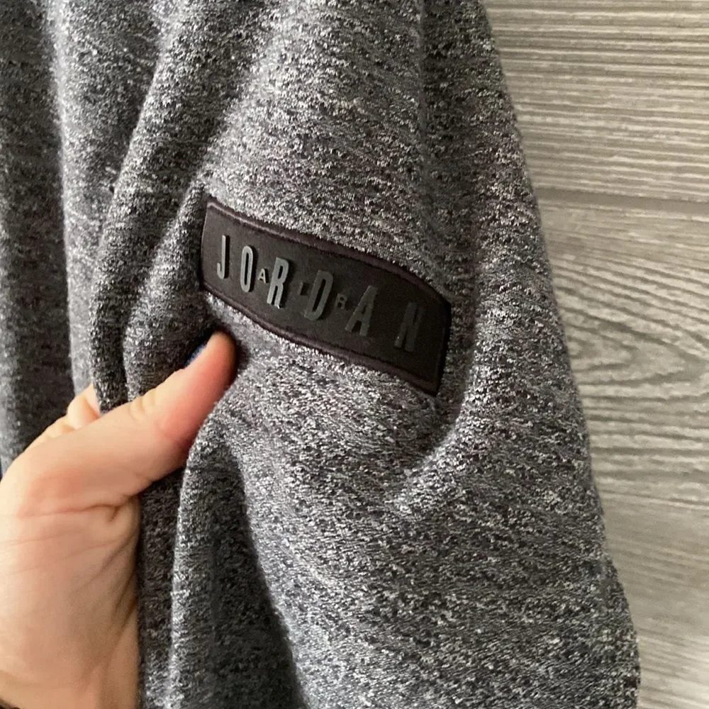 Jordan men’s medium gray full zip jacket, fair‎ condition